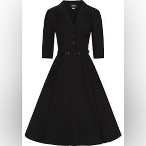 Collectif 1940s Alexandria Flared Dress